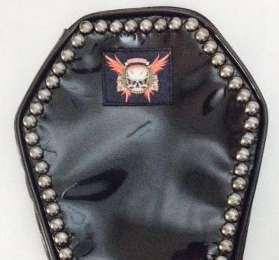 Coffin Shape Pouch with studs