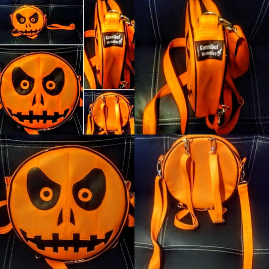 Pumpkin Round Backpack/ shoulder bag