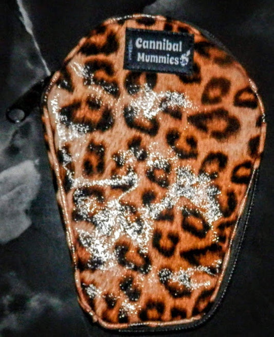 Leopard Print Coffin Pouch