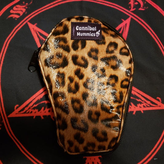 Leopard Print Coffin Pouch