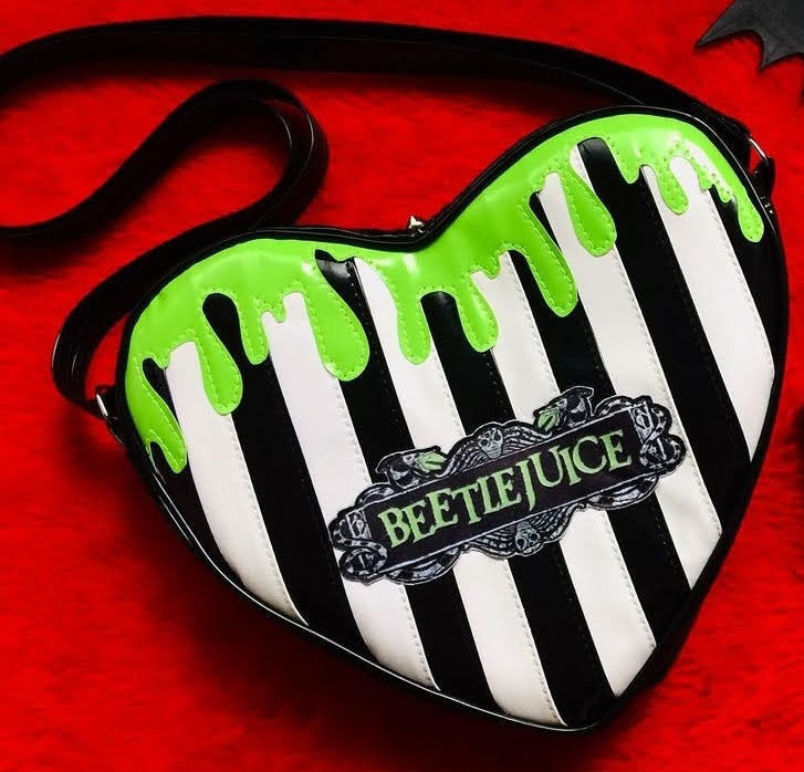 Beetlejuice Heart Shaped Shoulder Bag