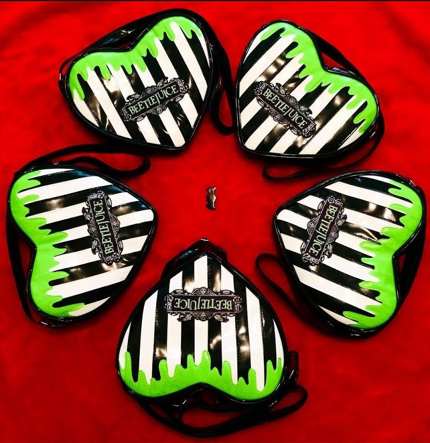 Beetlejuice Heart Shaped Shoulder Bag