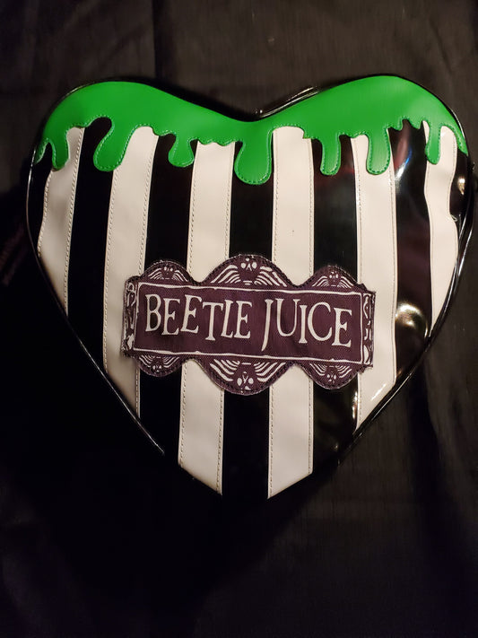 Beetlejuice Heart Shaped Backpack