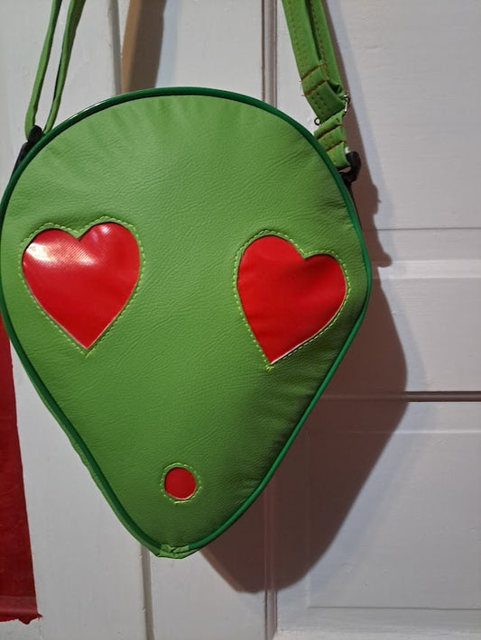 Alien Lover Heart Eyes Backpack/Shoulder Bag